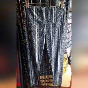 Leggings Depot grey/black pattern leggings